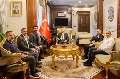 Mardin Ticaret Odası Başkan Yardımcısı Eryağma ve beraberindekilerden Vali Demirtaş’a Ziyaret